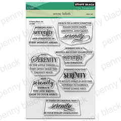 Penny Black Clear Stamps Serene Beliefs