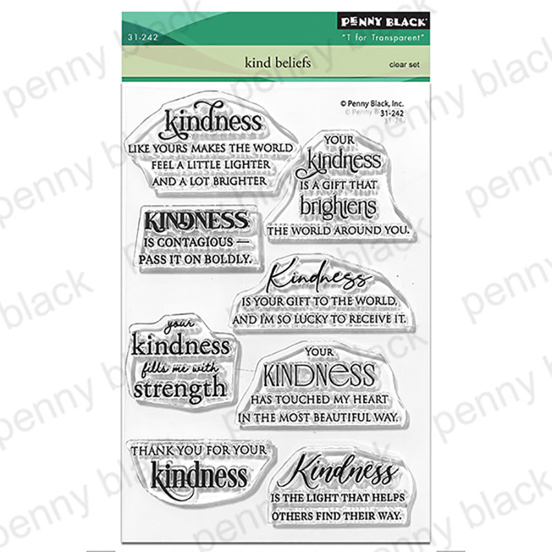 Penny Black Clear Stamps Kind Beliefs