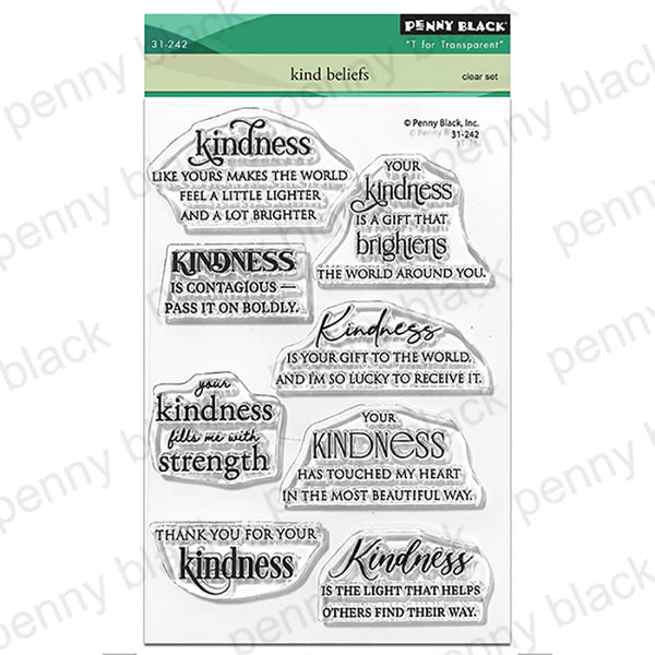 Penny Black Clear Stamps Kind Beliefs