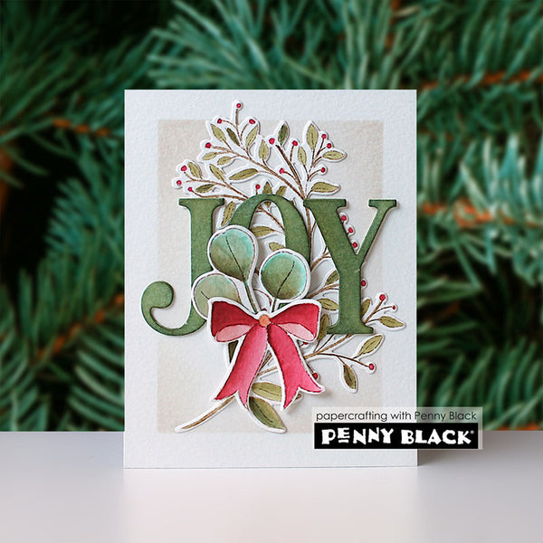 Penny Black 2pc Joyful Bow