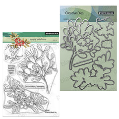 Penny Black 2pc Merry Mistletoe
