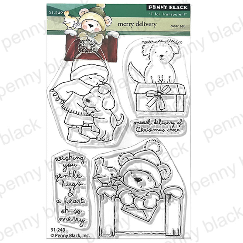 Penny Black Clear Stamps Merry Delivery