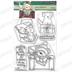 Penny Black Clear Stamps Merry Delivery