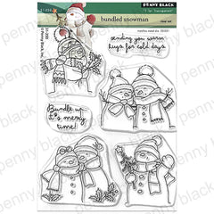 Penny Black Clear Stamps Bundled Snowman