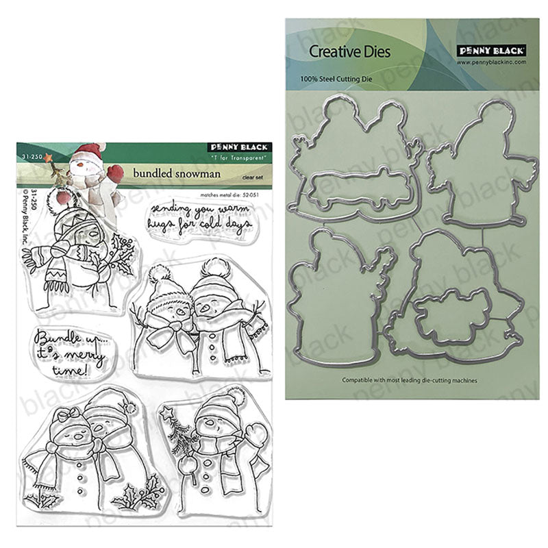 Penny Black 2pc Bundled Snowman