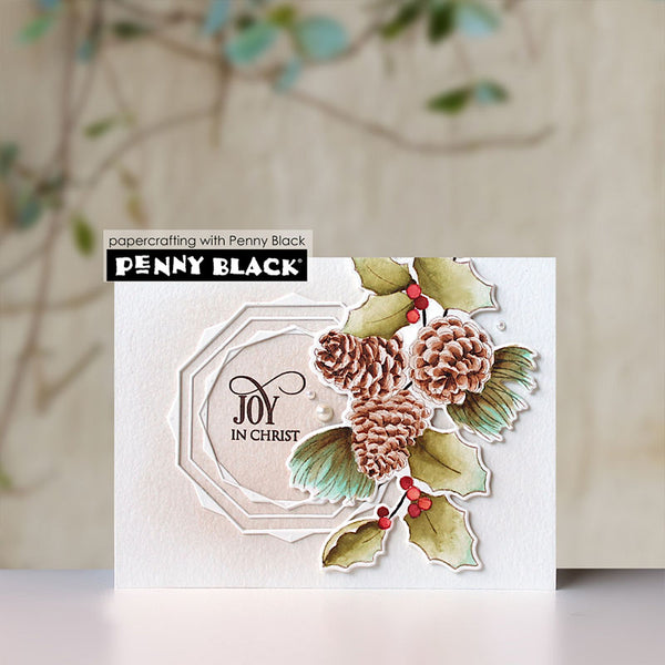 Penny Black 2pc Perched & Pine
