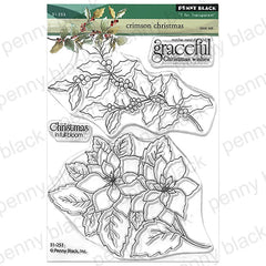 Penny Black Clear Stamps Crimson Christmas