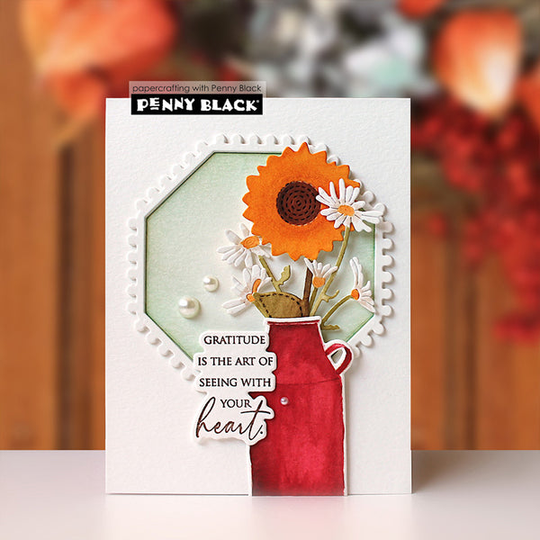 Penny Black Clear Stamps Gratitude Sentiment