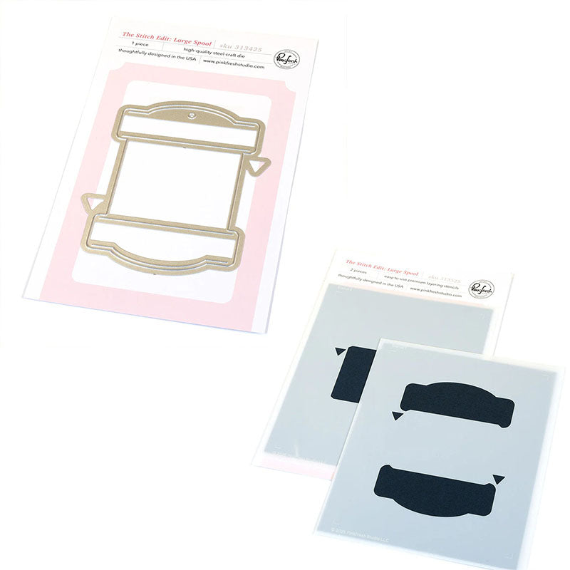 Pinkfresh Studio 2pc The Stitched Edit: Large Spool