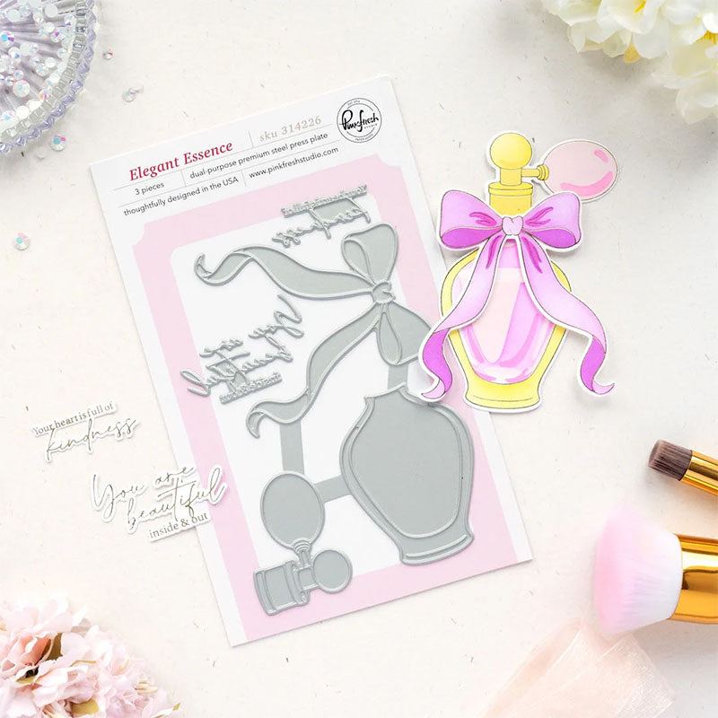 Pinkfresh Studio Press Plate Elegant Essence