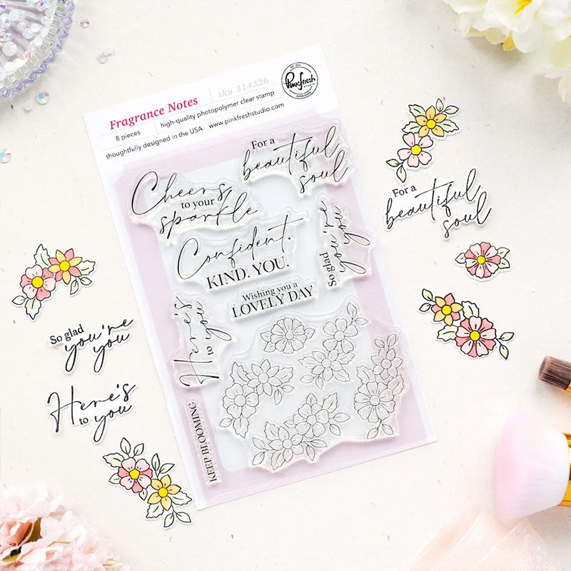 Pinkfresh Studio Clear Stamps Fragrance Notes