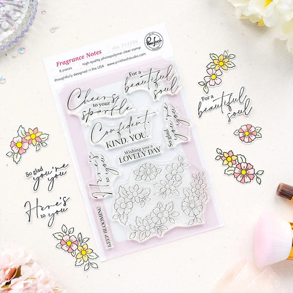 Pinkfresh Studio Clear Stamps Fragrance Notes