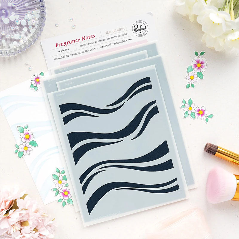 Pinkfresh Studio Stencil Fragrance Notes
