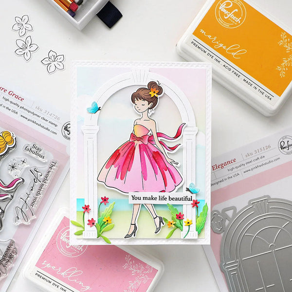 Pinkfresh Studio Stencil Couture Grace