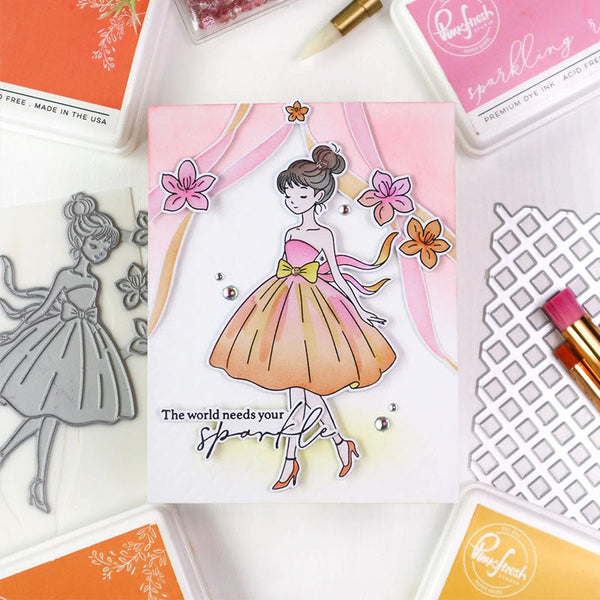 Pinkfresh Studio Press Plate Couture Grace