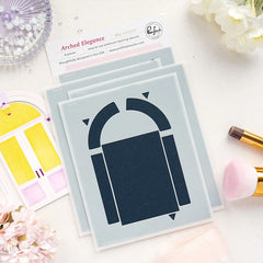 Pinkfresh Studio Stencil Arched Elegance