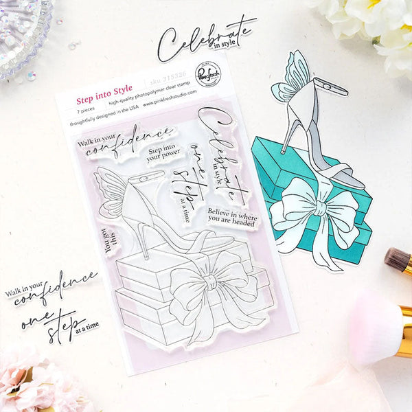 Pinkfresh Studio Clear Stamps Step Into Style