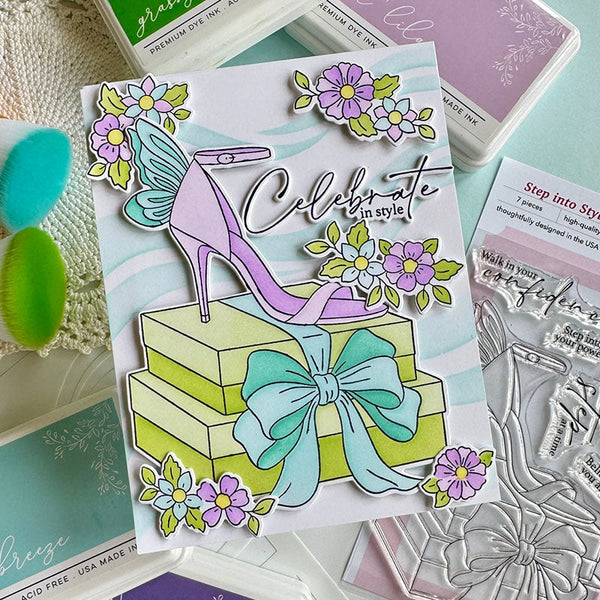 Pinkfresh Studio Clear Stamps Step Into Style