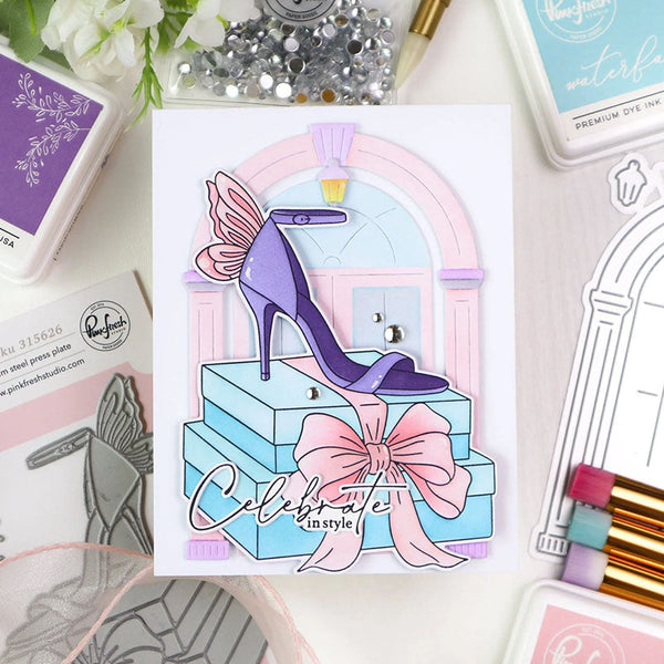 Pinkfresh Studio Press Plate Step Into Style
