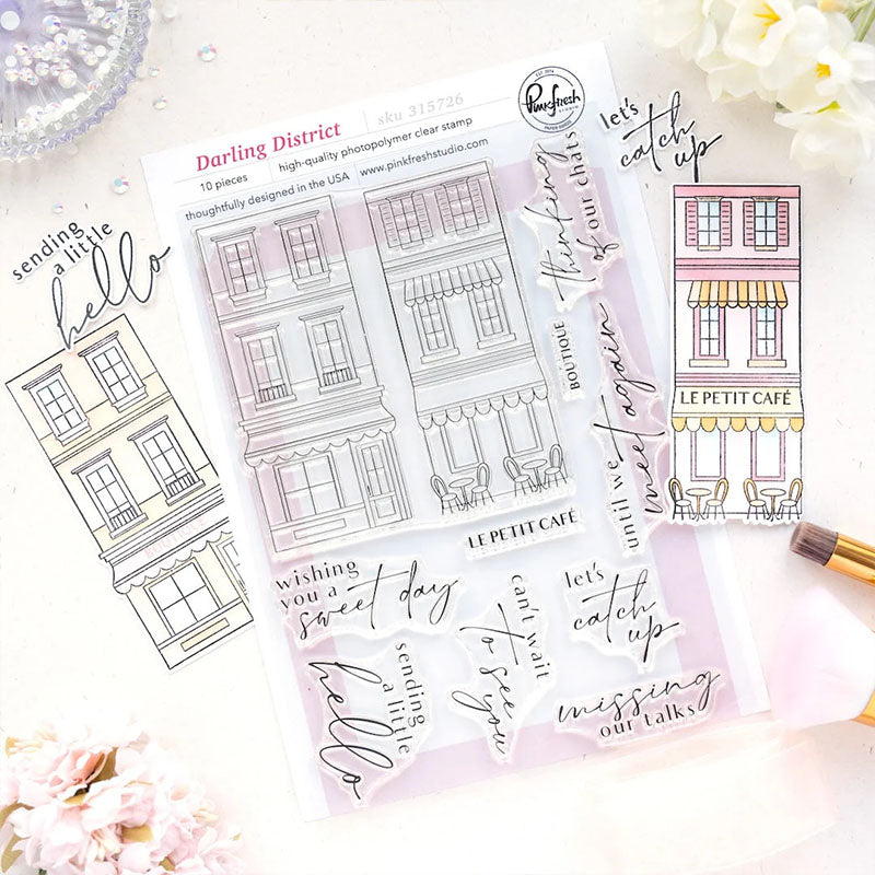 Pinkfresh Studio Clear Stamps Darling District
