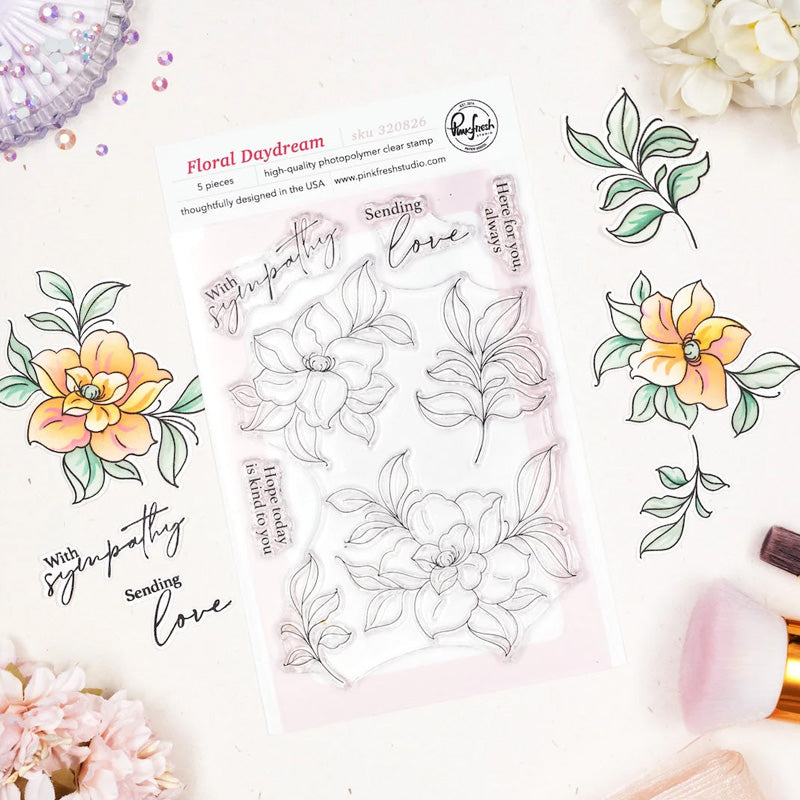 Pinkfresh Studio Clear Stamps Floral Daydream