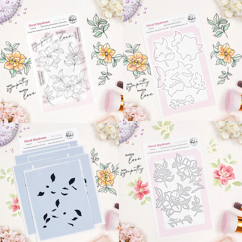 Pinkfresh Studio 4pc Floral Daydream