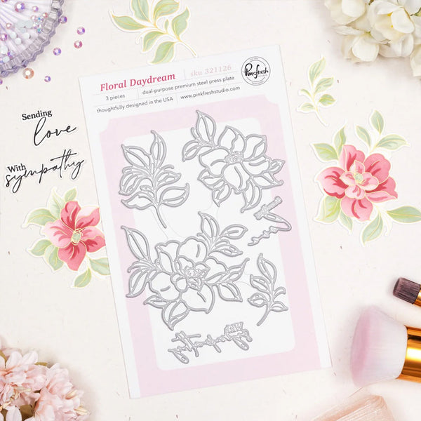 Pinkfresh Studio Press Plates Floral Daydream