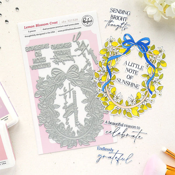 Pinkfresh Studio Press Plates Lemon Blossom