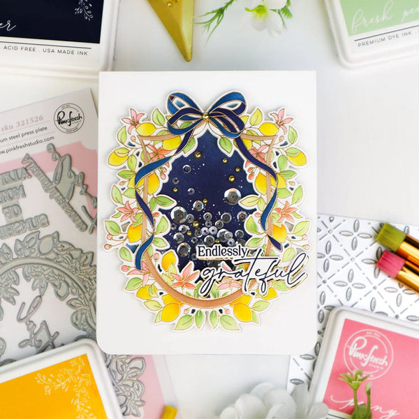 Pinkfresh Studio Press Plates Lemon Blossom