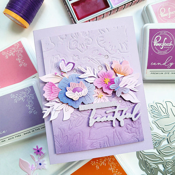 Pinkfresh Studio Stencil Golden Poppies