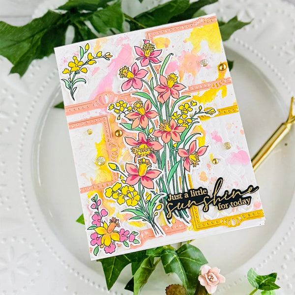 Pinkfresh Studio Clear Stamps Whispering Daffodils