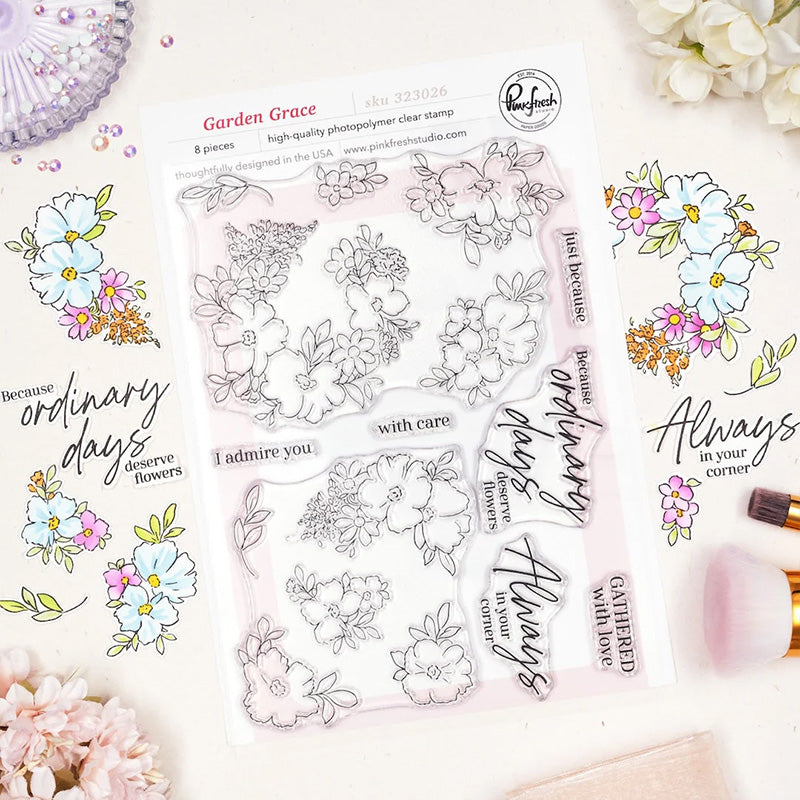 Pinkfresh Studio Clear Stamps Garden Grace