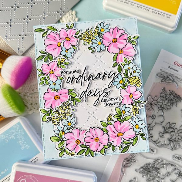 Pinkfresh Studio Stencil Garden Grace