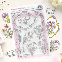 Pinkfresh Studio Clear Stamps Blossom Medallion