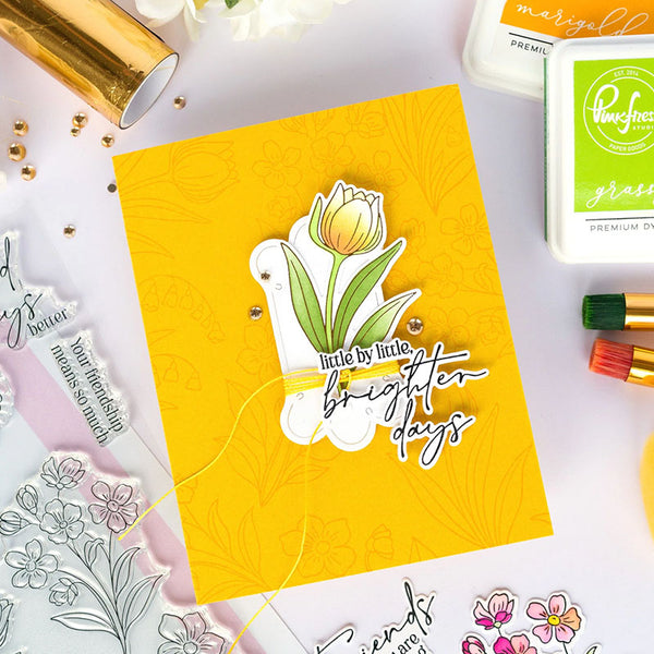 Pinkfresh Studio Clear Stamps Blossom Medallion