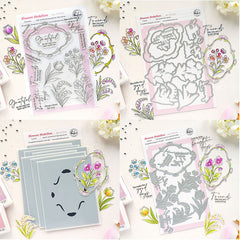 Pinkfresh Studio 4pc Blossom Medallion