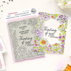 Pinkfresh Studio Cling Stamps Sunlit Garden