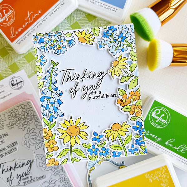 Pinkfresh Studio Cling Stamps Sunlit Garden