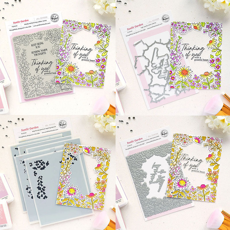 Pinkfresh Studio 4pc Sunlit Garden