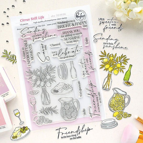 Pinkfresh Studio Clear Stamps Citrus Still Life