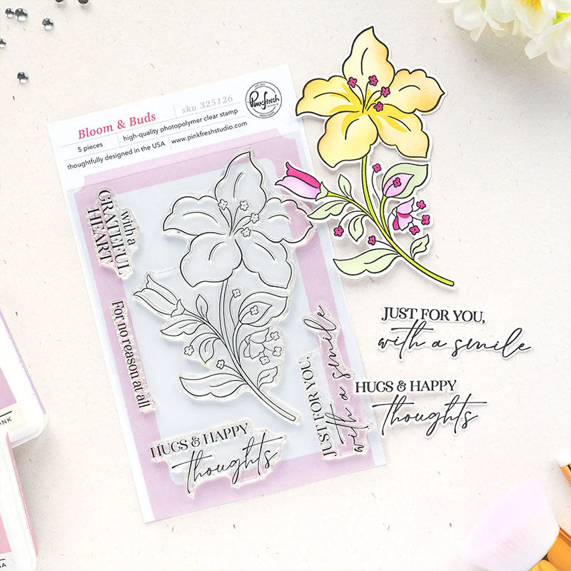 Pinkfresh Studio Clear Stamps Bloom & Buds