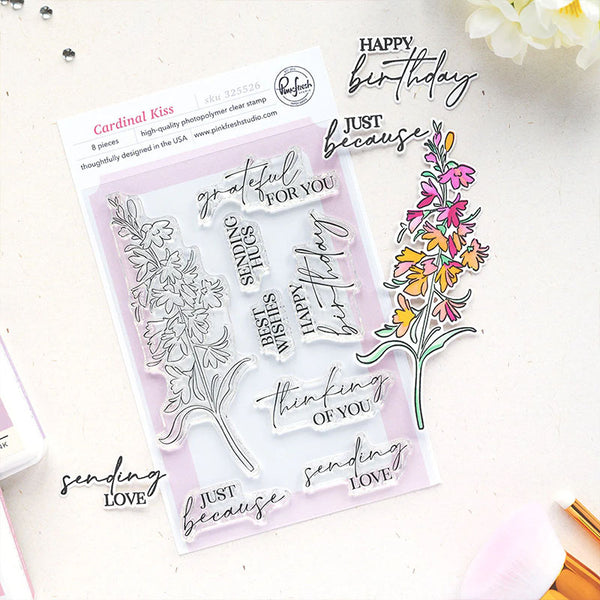 Pinkfresh Studio Clear Stamps Cardinal Kiss