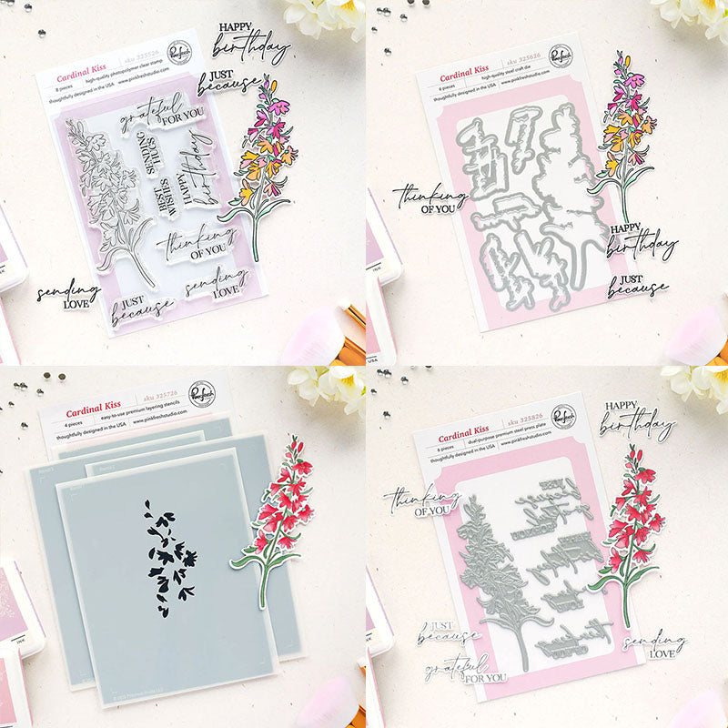 Pinkfresh Studio 4pc Cardinal Kiss