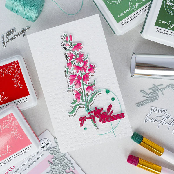 Pinkfresh Studio Stencil Cardinal Kiss
