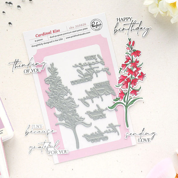 Pinkfresh Studio Press Plates Cardinal Kiss