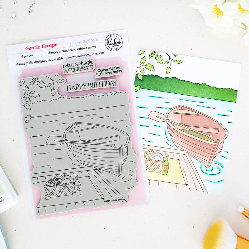 Pinkfresh Studio Cling Stamp Gentle Escape