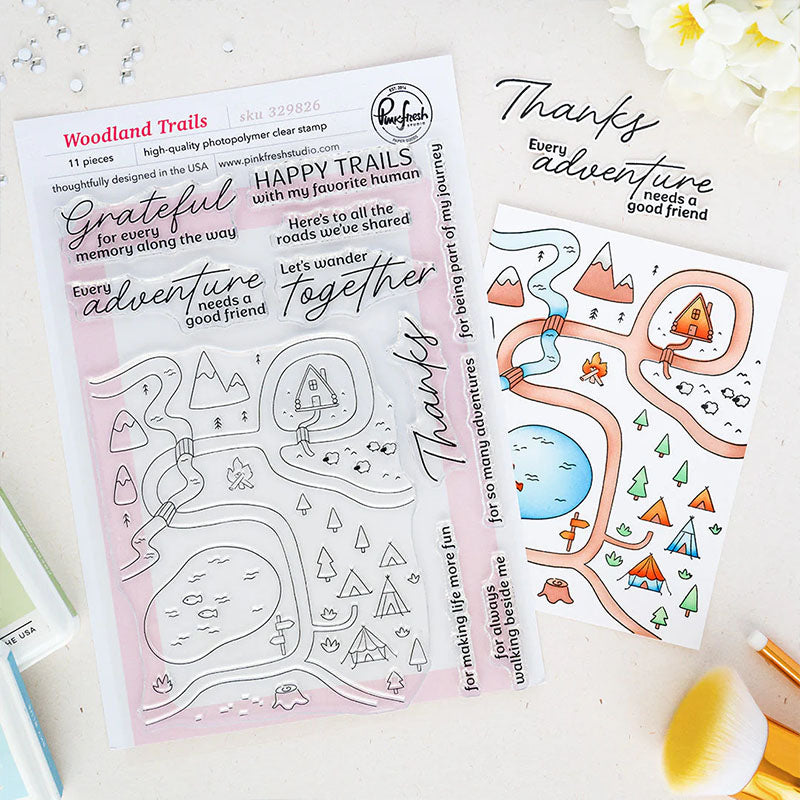 Pinkfresh Studio Clear Stamps Woodland Trails