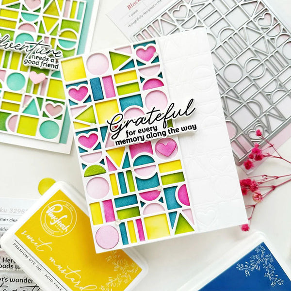 Pinkfresh Studio Dies Block Party Coverplate