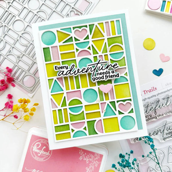 Pinkfresh Studio Stencil Block Party Coverplate