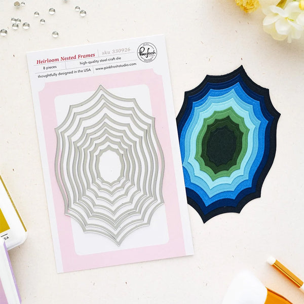 Pinkfresh Studio Dies Heirloom Nested Frames
